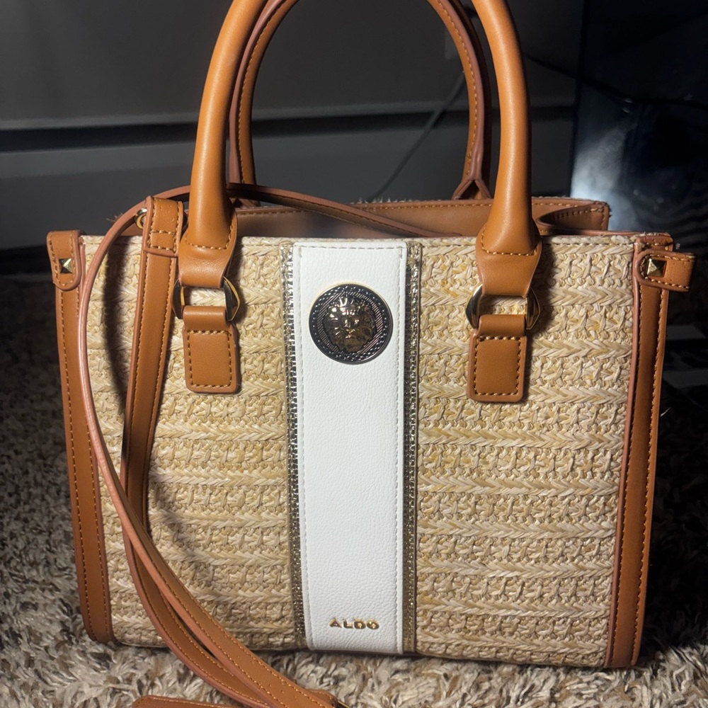 Aldo Brown and White Purse